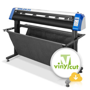 V4-S1357: Vinyl4 -Studio 1350mm Working Area Contour Cutting Vinyl Cutter, Collection Basket & VinylCut Software