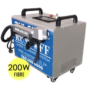 LR-PORTABLE/300: RustOff-Original 300W Pulsed Fiber Laser All-Surface Hand-held Laser Rust Removal and Cleaning System, Maximum 145×145mm (2D) or 210mm (1D) Working Area