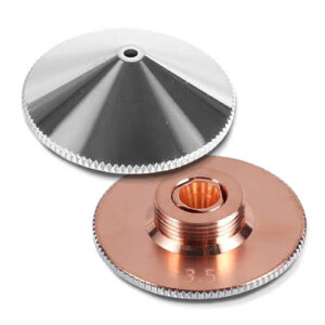 LF-NOZZLE/D35: RAYCUT D3.5 Nozzle, 3.5mm Fiber Laser Double Layer Nozzle, 15mm Height Dia.32mm Raytools Nozzle with ⌀3.5mm  Hole